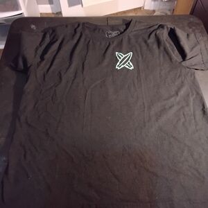 Black Tee with Green Emblem